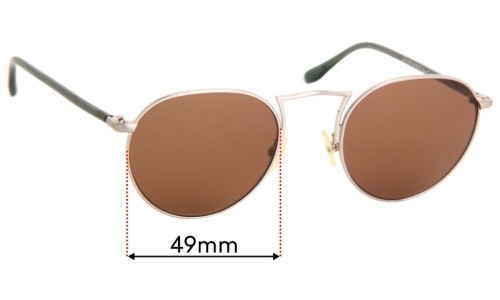Sunglass Fix Replacement Lenses for Bailey Nelson  Adler Vintage - 49mm Wide 