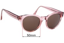 Sunglass Fix Replacement Lenses for Bailey Nelson Carole - 50mm Wide