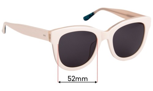 Sunglass Fix Replacement Lenses for Bailey Nelson  Elizabeth 2 - 52mm Wide 