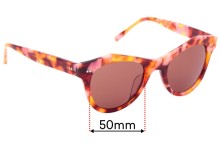 Sunglass Fix Replacement Lenses for Bailey Nelson Emery - 50mm Wide