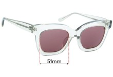 Sunglass Fix Replacement Lenses for Bailey Nelson Gloria - 51mm wide