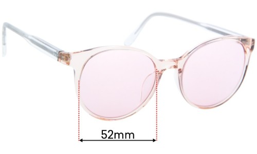 Sunglass Fix Replacement Lenses for Bailey Nelson Helena - 52mm wide 