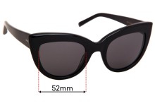 Sunglass Fix Replacement Lenses for Bailey Nelson Lucette - 52mm Wide