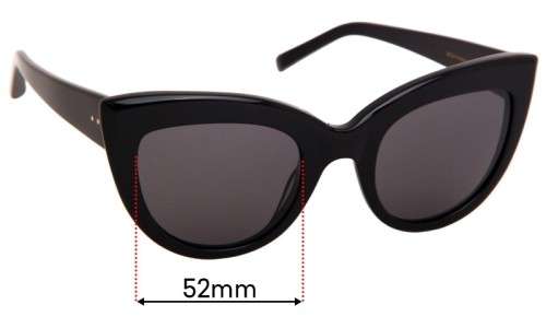 Sunglass Fix Replacement Lenses for Bailey Nelson  Lucette - 52mm Wide 