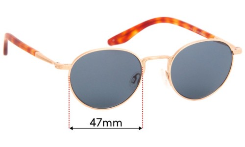 Sunglass Fix Replacement Lenses for Barton Perreira Fitzgerald - 47mm Wide 