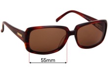 Sunglass Fix Replacement Lenses for Bill Bass Alice - 55mm wide