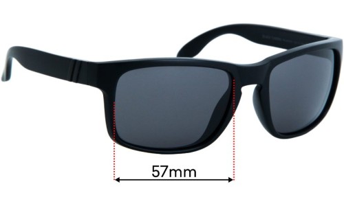 Sunglass Fix Replacement Lenses for Blenders Canyon - 57mm Wide 