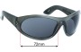Sunglass Fix Replacement Lenses for Blinde Blinde 88 Specials - 72mm Wide 