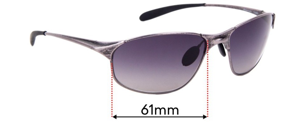 Sunglass Fix Replacement Lenses for Bolle Aftermath - 61mm Wide