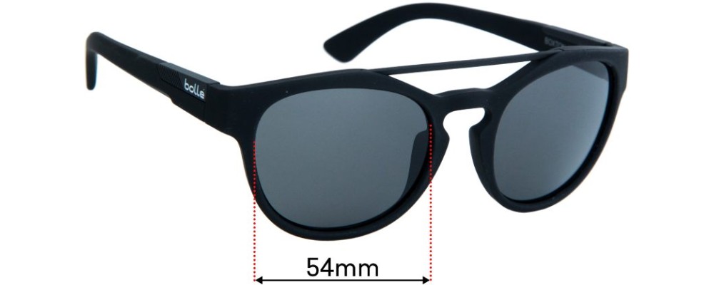 Sunglass Fix Replacement Lenses for Bolle Boxton - 54mm Wide