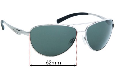 Sunglass Fix Replacement Lenses for Bolle Columbus - 62mm Wide 