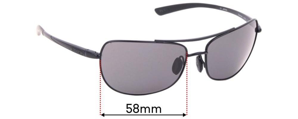 Sunglass Fix Replacement Lenses for Bolle Quindaro - 58mm Wide