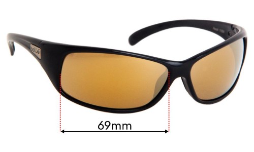 Sunglass Fix Replacement Lenses for Bolle Recoil - 69mm wide 