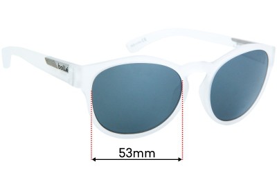 Bolle Rooke Replacement Sunglass Lenses - 53mm wide  