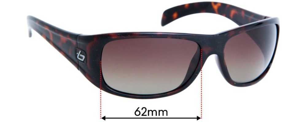 Sunglass Fix Replacement Lenses for Bolle Sonar - 62mm Wide