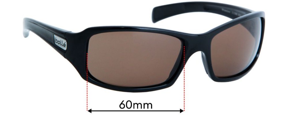 Sunglass Fix Replacement Lenses for Bolle Winslow - 60mm Wide