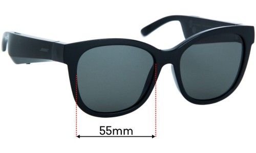 Sunglass Fix Replacement Lenses for Bose Soprano - 55mm Wide 