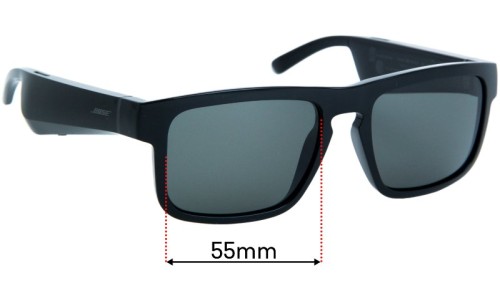 Sunglass Fix Replacement Lenses for Bose Tenor - 55mm Wide 