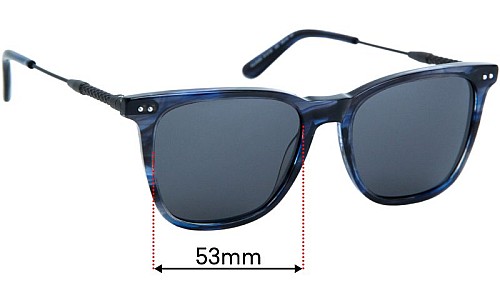 Sunglass Fix Lentes de Repuesto para Bottega Veneta BV 0072S - 53mm Wide 