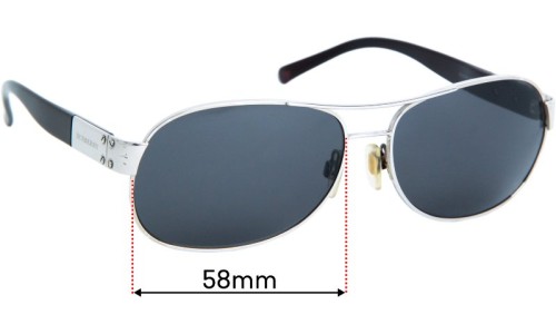Sunglass Fix Replacement Lenses for Burberry B 3021 - 58mm Wide 