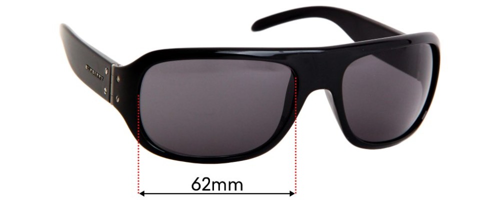 Sunglass Fix Replacement Lenses for Burberry B 4031 - 62mm Wide