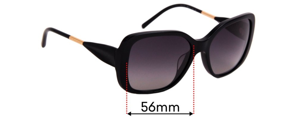 Sunglass Fix Replacement Lenses for Burberry B 4192-F - 56mm Wide