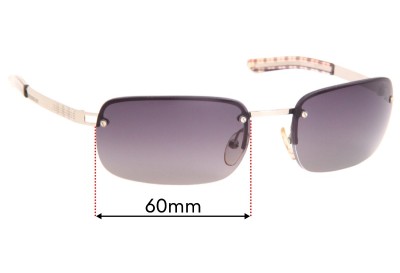 Burberry B 8926/S Replacement Sunglass Lenses - 60mm Wide 