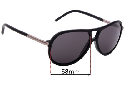 Sunglass Fix Replacement Lenses for Burberry B4063 - 58mm Wide 