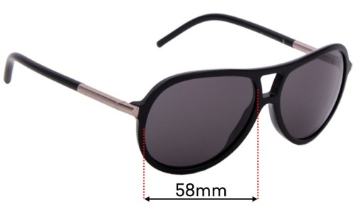 Sunglass Fix Replacement Lenses for Burberry B 4063 - 58mm Wide 