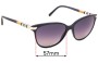 Sunglass Fix Replacement Lenses for Burberry B 4216 - 57mm Wide 