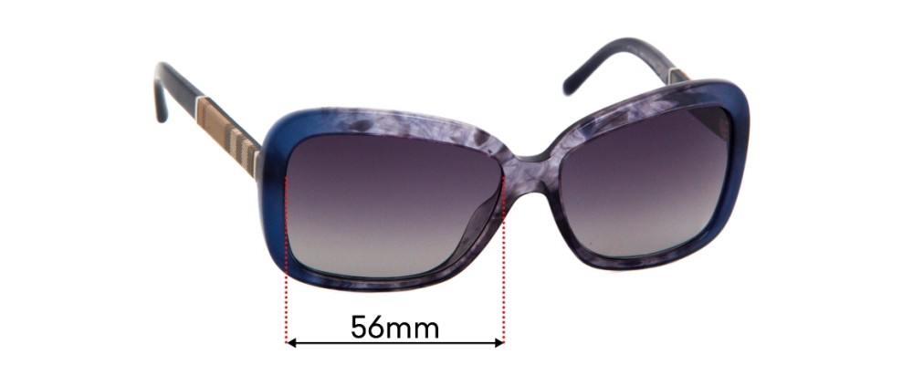 Sunglass Fix Replacement Lenses for Burberry BE 4173 - 58mm Wide