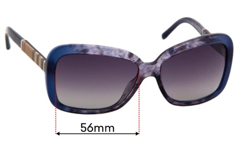 Sunglass Fix Replacement Lenses for Burberry BE 4173 - 58mm Wide 