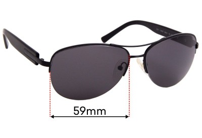 Sunglass Fix Replacement Lenses for Bvlgari 5011 - 59mm Wide 