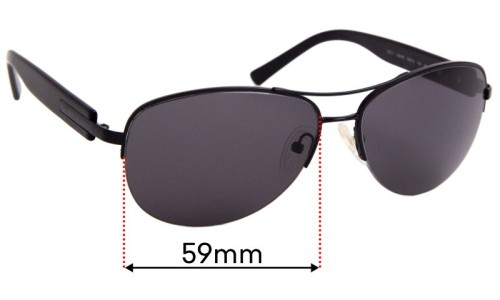 Sunglass Fix Replacement Lenses for Bvlgari 5011 - 59mm Wide 