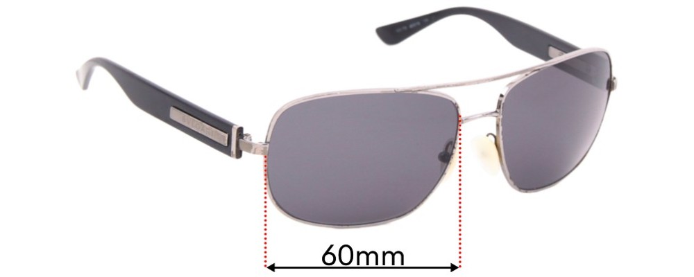 Sunglass Fix Replacement Lenses for Bvlgari 5017 - 60mm Wide