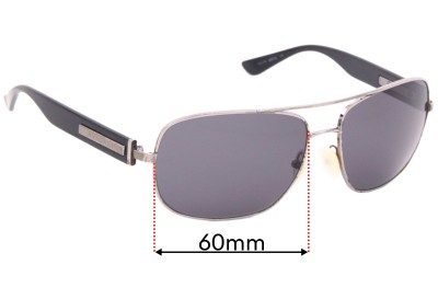 Sunglass Fix Replacement Lenses for Bvlgari 5017 - 60mm Wide 