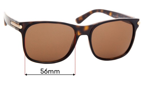 Sunglass Fix Replacement Lenses for Bvlgari 7033 - 56mm Wide 