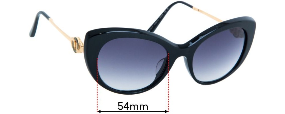 Sunglass Fix Replacement Lenses for Bvlgari 8141-K-F - 54mm Wide