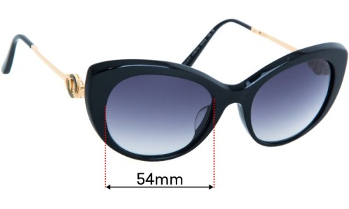 Sunglass Fix Replacement Lenses for Bvlgari 8141-K-F - 54mm Wide 
