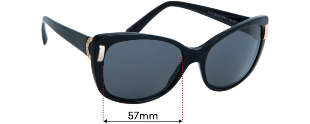 Sunglass Fix Replacement Lenses for Bvlgari 8170 - 57mm Wide