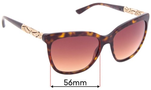 Sunglass Fix Replacement Lenses for Bvlgari 8173-B - 56mm Wide 