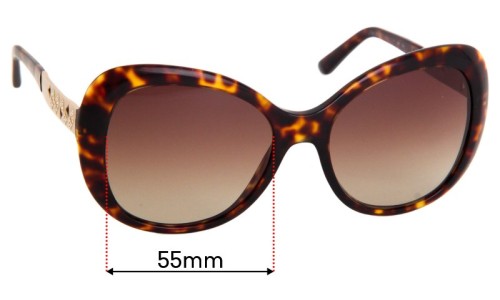 Sunglass Fix Replacement Lenses for Bvlgari 8199-B - 55mm Wide 