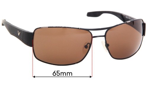 Sunglass Fix Lentes de Repuesto para Callaway Golf Eyewear C80004 - 65mm Wide 
