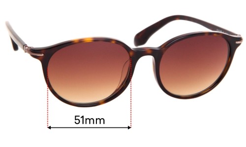 Sunglass Fix Replacement Lenses for Calvin Klein CK5833KS  - 51mm Wide 