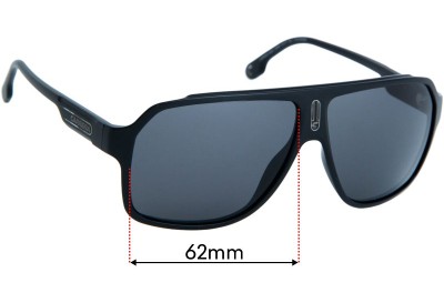 Carrera 1030/S Replacement Lenses 62mm wide 