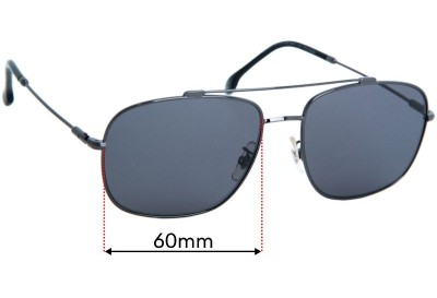 Carrera 182/F/S Replacement Sunglass Lenses - 60mm wide 