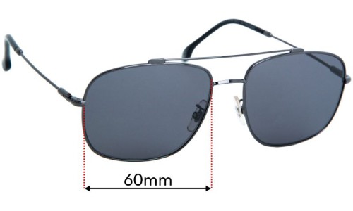 Sunglass Fix Replacement Lenses for Carrera 182/F/S - 60mm Wide 