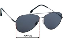 Carrera 183/F/S Replacement Sunglass Lenses - 62mm wide