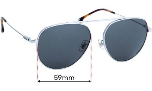 Carrera 188/G/S Replacement Lenses 59mm wide 