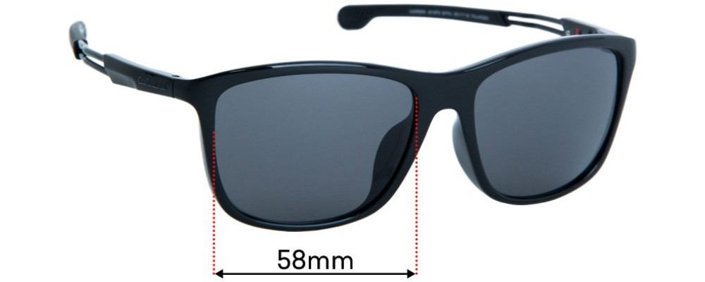 Sunglass Fix Replacement Lenses for Carrera 4015/FS - 58mm Wide